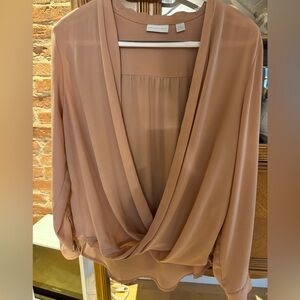 NY&Co Dusty Rose Flowy Blouse